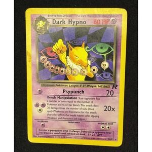 Pokemon‎ Card Dark Hypno Holo 26/82 Vintage Fossil Set 1999